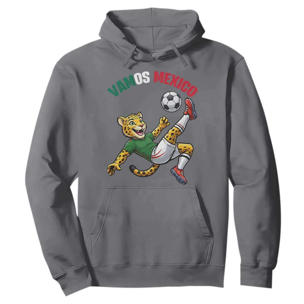 Vamos Mexico Fierce Leopard Soccer 2026 Hoodie Mexican Fan Gift TS12 Charcoal Print Your Wear