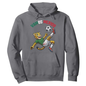 Vamos Mexico Fierce Leopard Soccer 2026 Hoodie Mexican Fan Gift TS12 Charcoal Print Your Wear