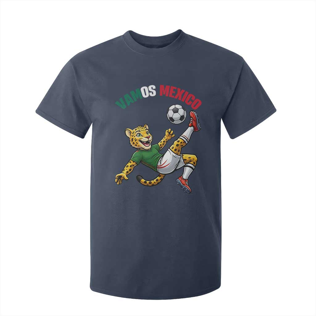 Vamos Mexico Fierce Leopard Soccer 2026 T Shirt For Kid Mexican Fan Gift TS12 Navy Print Your Wear