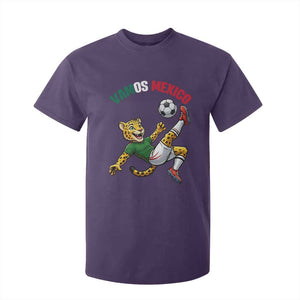 Vamos Mexico Fierce Leopard Soccer 2026 T Shirt For Kid Mexican Fan Gift TS12 Purple Print Your Wear
