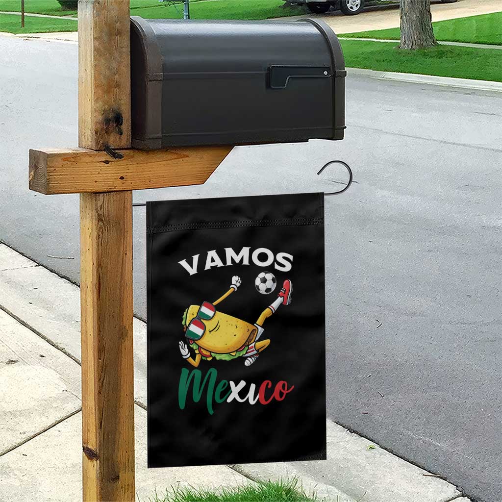 Vamos Mexico Taco Playing Soccer Garden Flag Mexican Fan Gift TS12 Print Your Wear