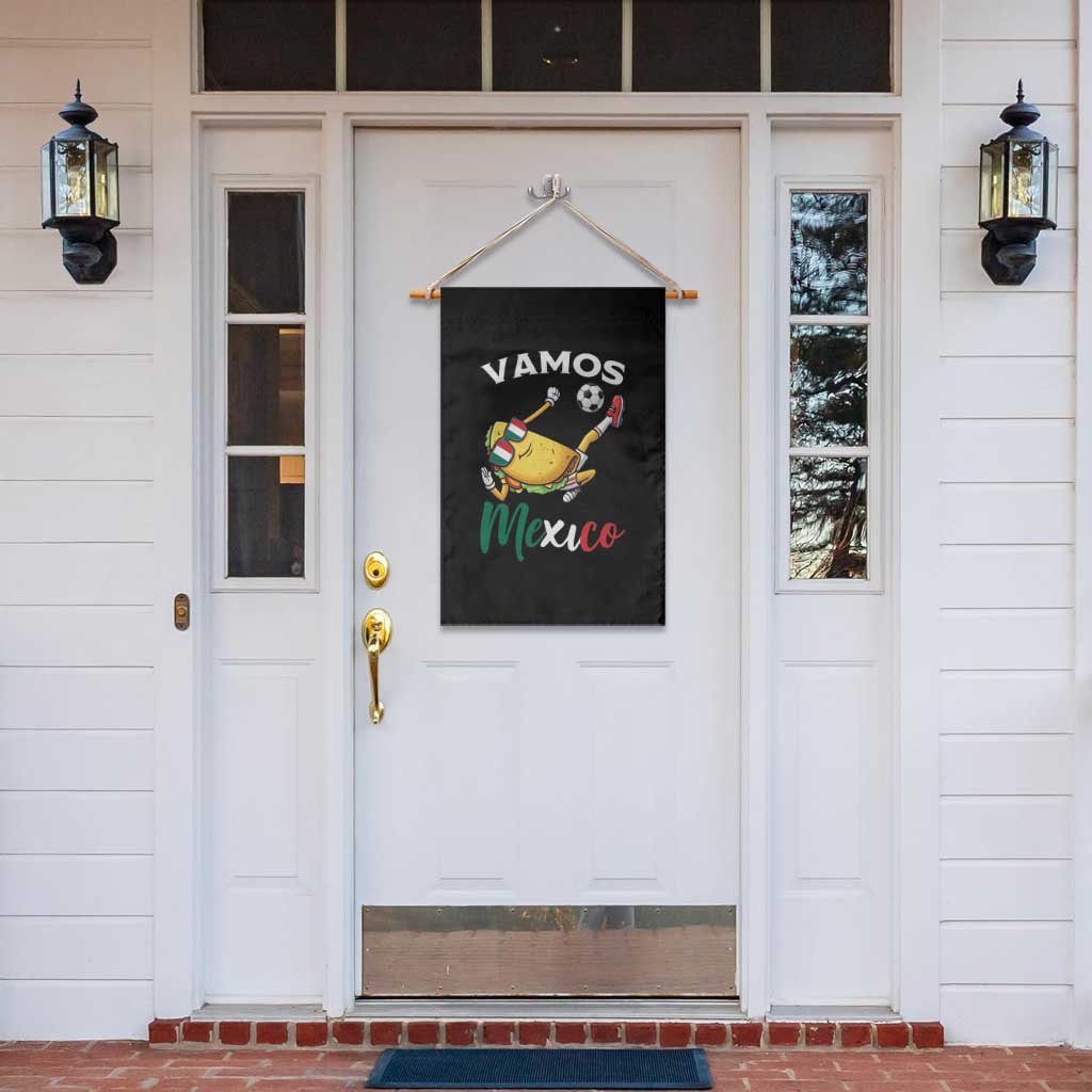 Vamos Mexico Taco Playing Soccer Garden Flag Mexican Fan Gift TS12 Print Your Wear