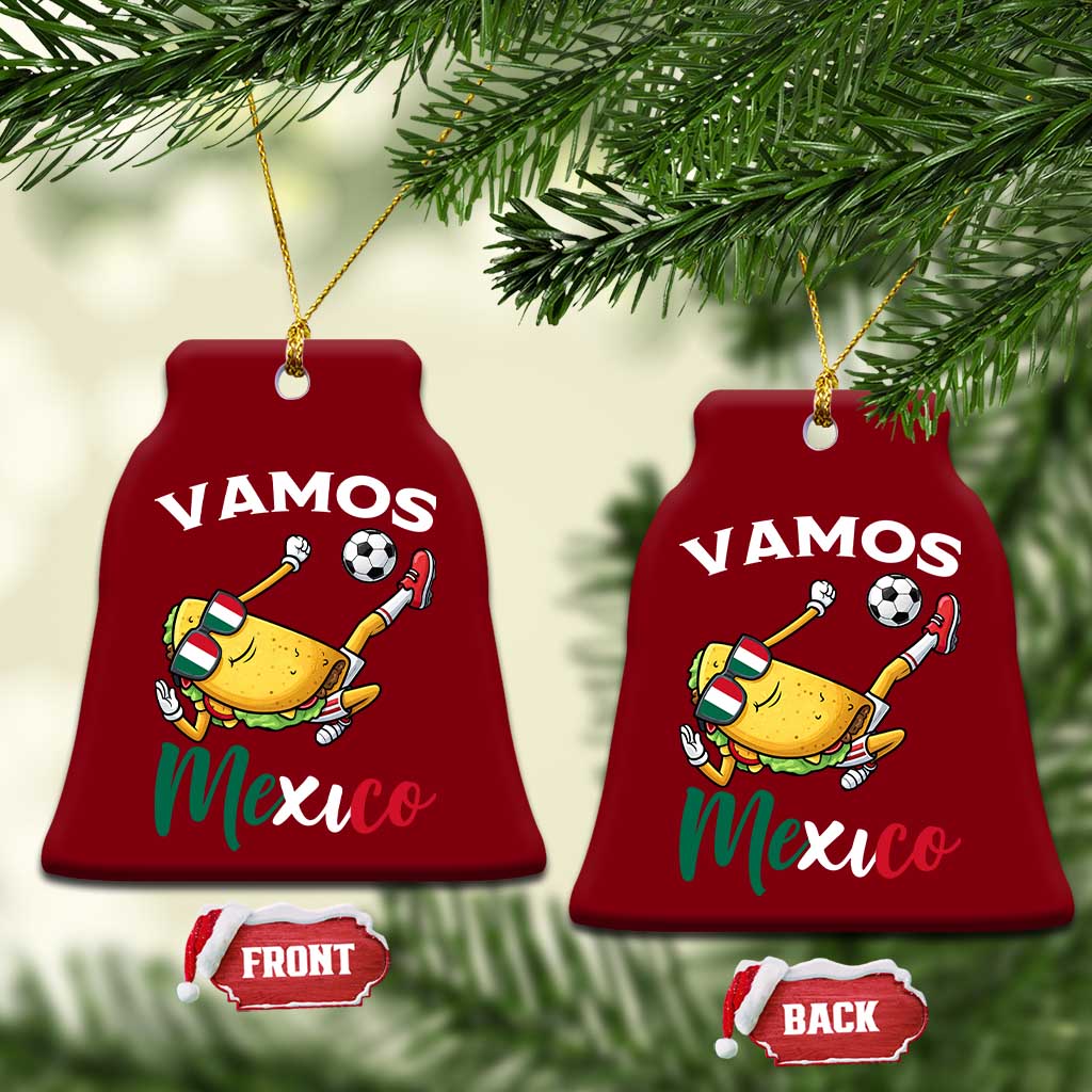 Vamos Mexico Taco Playing Soccer Ceramic Ornament Mexican Fan Gift TS12 Print Your Wear
