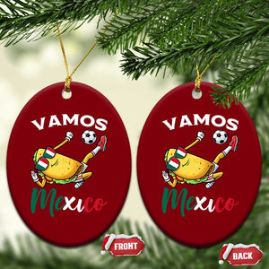 Vamos Mexico Taco Playing Soccer Ceramic Ornament Mexican Fan Gift TS12 Print Your Wear