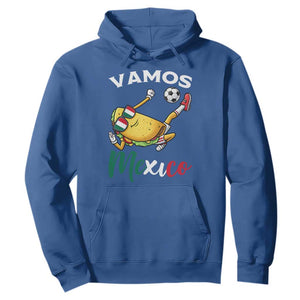 Vamos Mexico Taco Playing Soccer Hoodie Mexican Fan Gift TS12 Royal Blue Print Your Wear