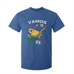 Vamos Mexico Taco Playing Soccer T Shirt For Kid Mexican Fan Gift TS12 Royal Blue Print Your Wear