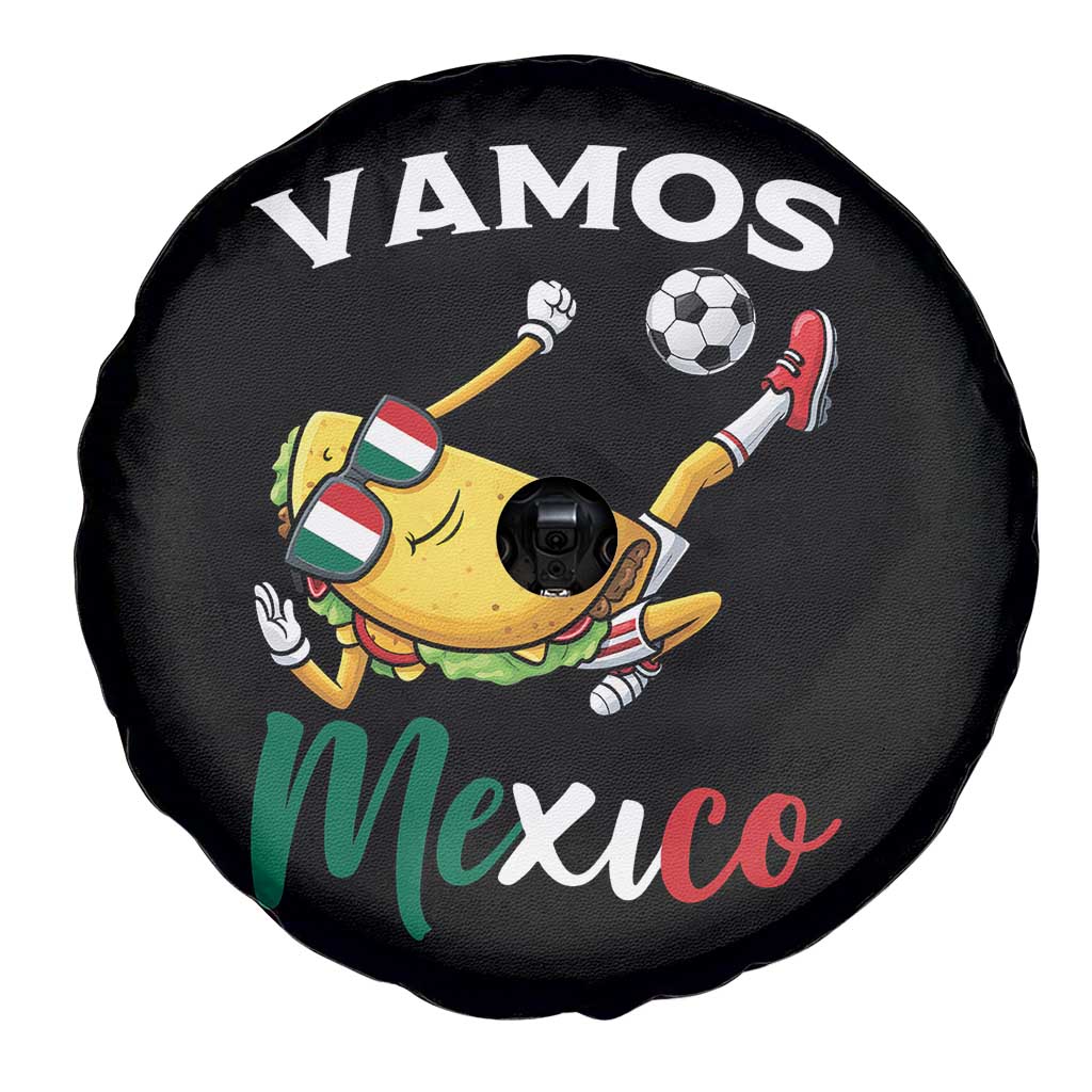 Vamos Mexico Taco Playing Soccer Spare Tire Cover Mexican Fan Gift TS12 Print Your Wear
