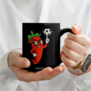 Cool Chili Pepper Soccer Player Coffee Mug Mexican Spicy Food Lover TS12 Print Your Wear
