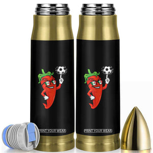 Cool Chili Pepper Soccer Player Bullet Tumbler Mexican Spicy Food Lover TS12 Black Print Your Wear