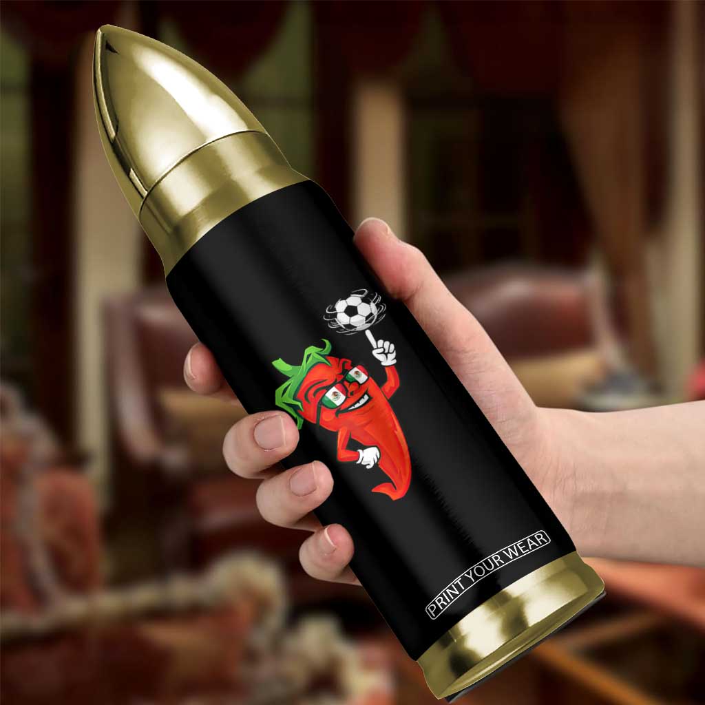 Cool Chili Pepper Soccer Player Bullet Tumbler Mexican Spicy Food Lover TS12 Print Your Wear