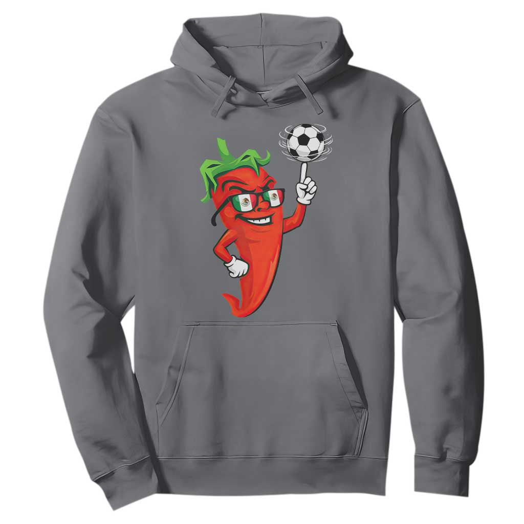 Cool Chili Pepper Soccer Player Hoodie Mexican Spicy Food Lover TS12 Charcoal Print Your Wear