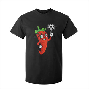 Cool Chili Pepper Soccer Player T Shirt For Kid Mexican Spicy Food Lover TS12 Black Print Your Wear