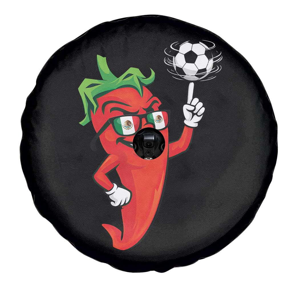 Cool Chili Pepper Soccer Player Spare Tire Cover Mexican Spicy Food Lover TS12 Print Your Wear