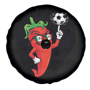 Cool Chili Pepper Soccer Player Spare Tire Cover Mexican Spicy Food Lover TS12 Print Your Wear