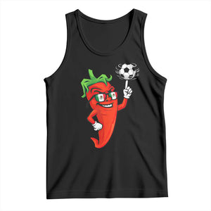 Cool Chili Pepper Soccer Player Tank Top Mexican Spicy Food Lover TS12 Black Print Your Wear