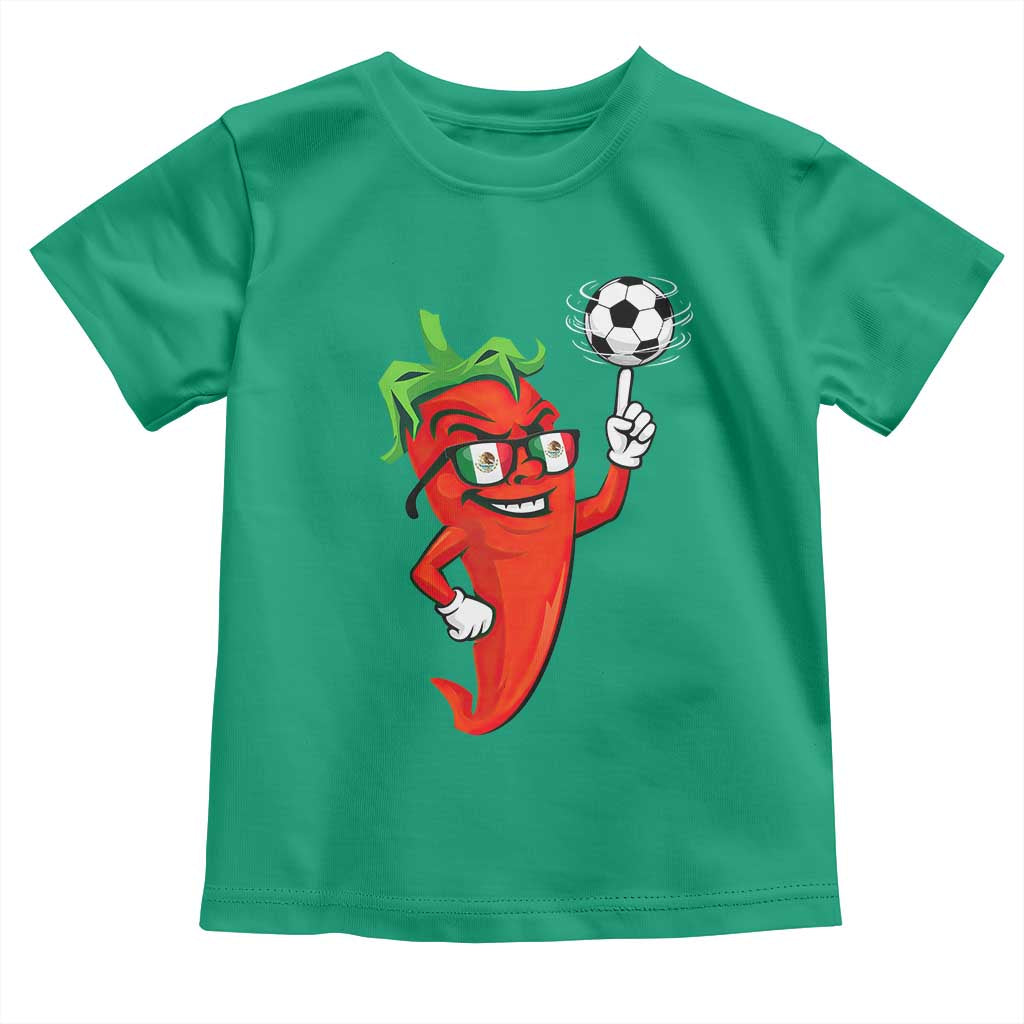 Cool Chili Pepper Soccer Player Toddler T Shirt Mexican Spicy Food Lover TS12 Irish Green Print Your Wear