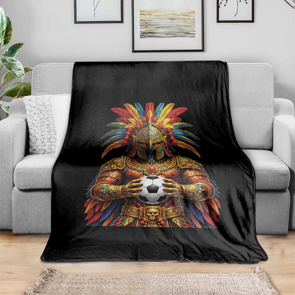 Legendary Tribal Soccer Warrior Throw Blanket Football Lover TS12 Print Your Wear