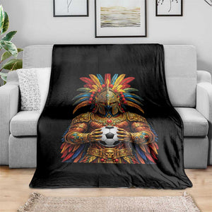 Legendary Tribal Soccer Warrior Throw Blanket Football Lover TS12 Print Your Wear
