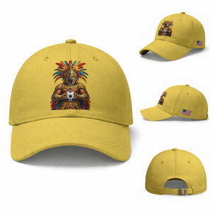 Legendary Tribal Soccer Warrior Baseball Cap Football Lover TS12 Baseball Cap Universal Fit Yellow Print Your Wear