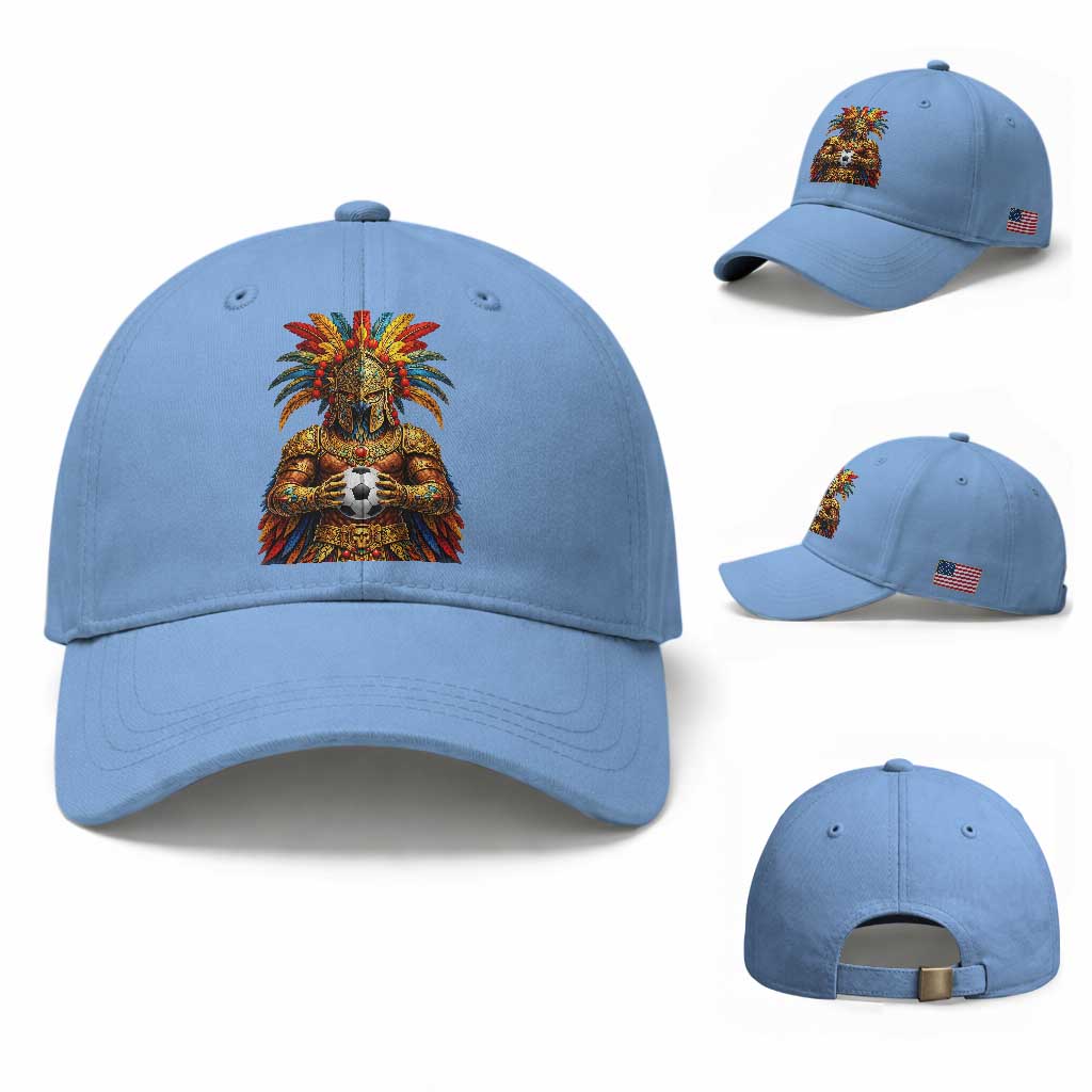 Legendary Tribal Soccer Warrior Baseball Cap Football Lover TS12 Baseball Cap Universal Fit Light Blue Print Your Wear