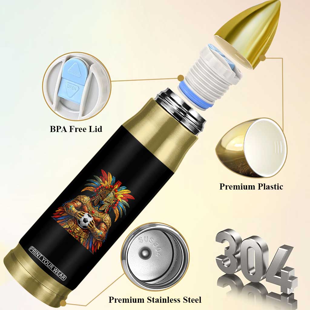 Legendary Tribal Soccer Warrior Bullet Tumbler Football Lover TS12 Print Your Wear