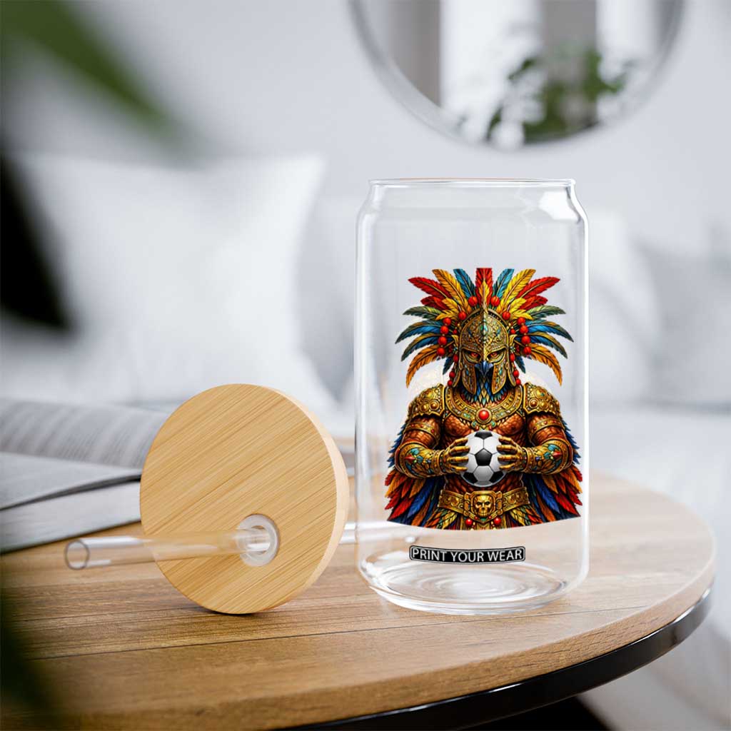 Legendary Tribal Soccer Warrior Glass Can Football Lover TS12 Print Your Wear