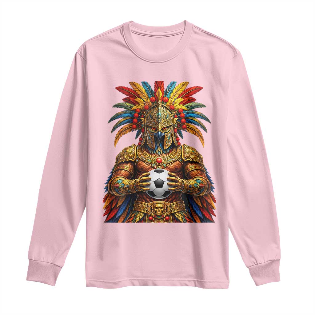 Legendary Tribal Soccer Warrior Long Sleeve Shirt Football Lover TS12 Light Pink Print Your Wear