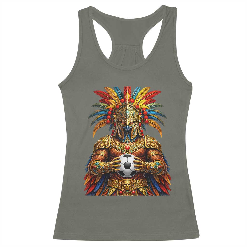 Legendary Tribal Soccer Warrior Racerback Tank Top Football Lover TS12 Military Green Print Your Wear