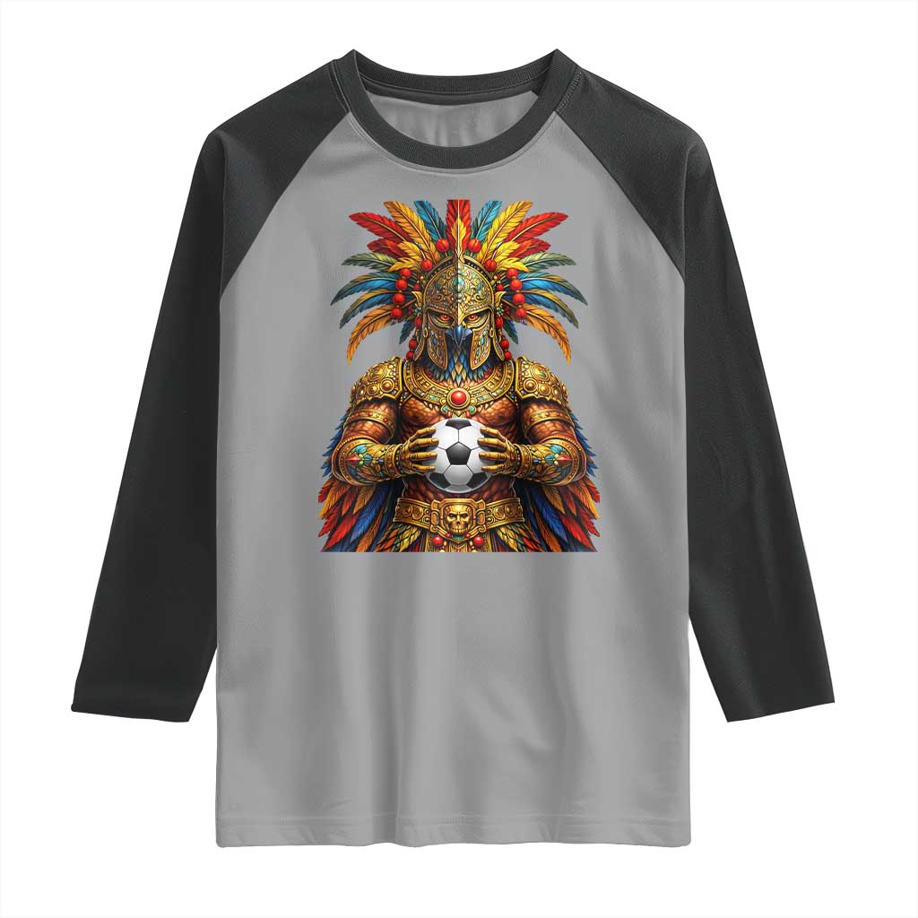 Legendary Tribal Soccer Warrior Raglan Shirt Football Lover TS12 Sport Gray Black Print Your Wear