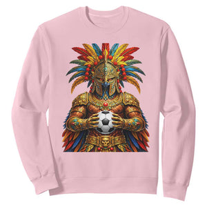 Legendary Tribal Soccer Warrior Sweatshirt Football Lover TS12 Light Pink Print Your Wear