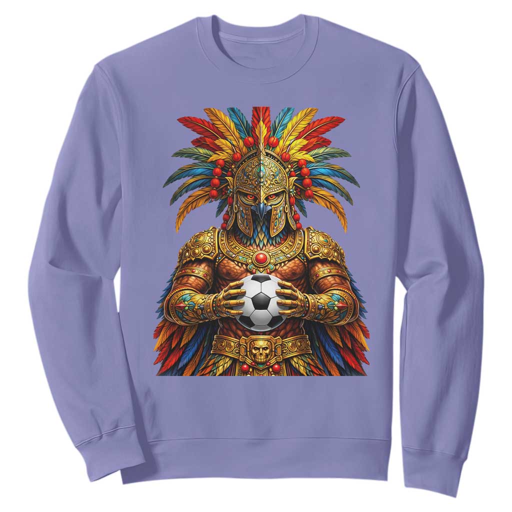 Legendary Tribal Soccer Warrior Sweatshirt Football Lover TS12 Violet Print Your Wear