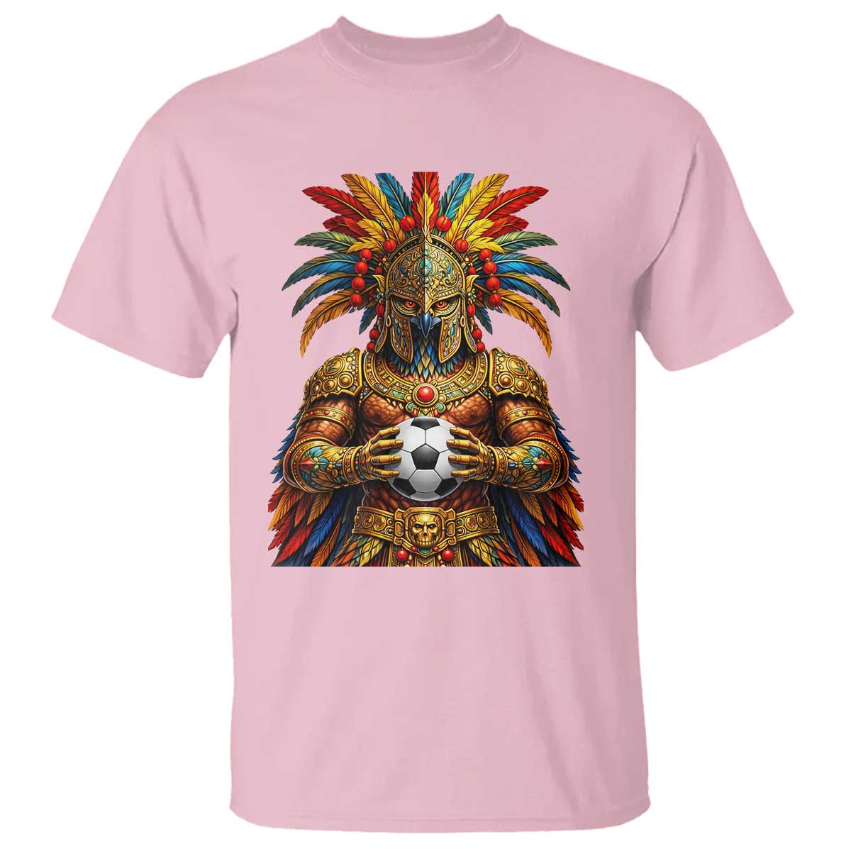 Legendary Tribal Soccer Warrior T Shirt Football Lover TS12 Light Pink Print Your Wear