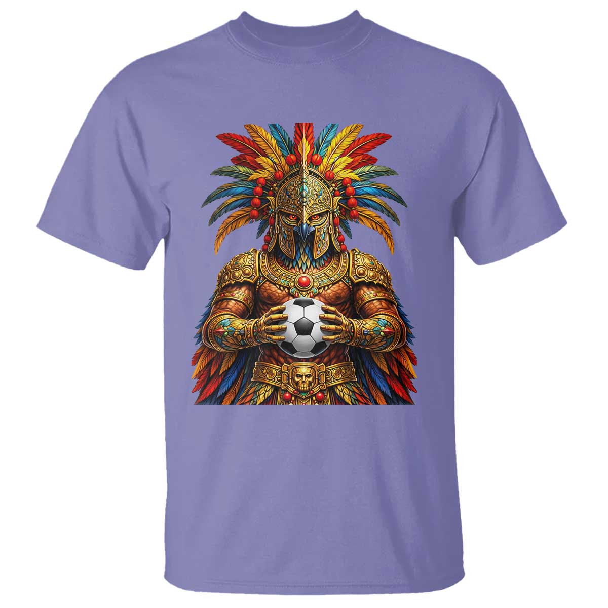 Legendary Tribal Soccer Warrior T Shirt Football Lover TS12 Violet Print Your Wear