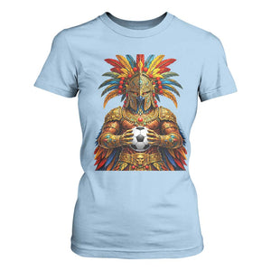 Legendary Tribal Soccer Warrior T Shirt For Women Football Lover TS12 Light Blue Print Your Wear