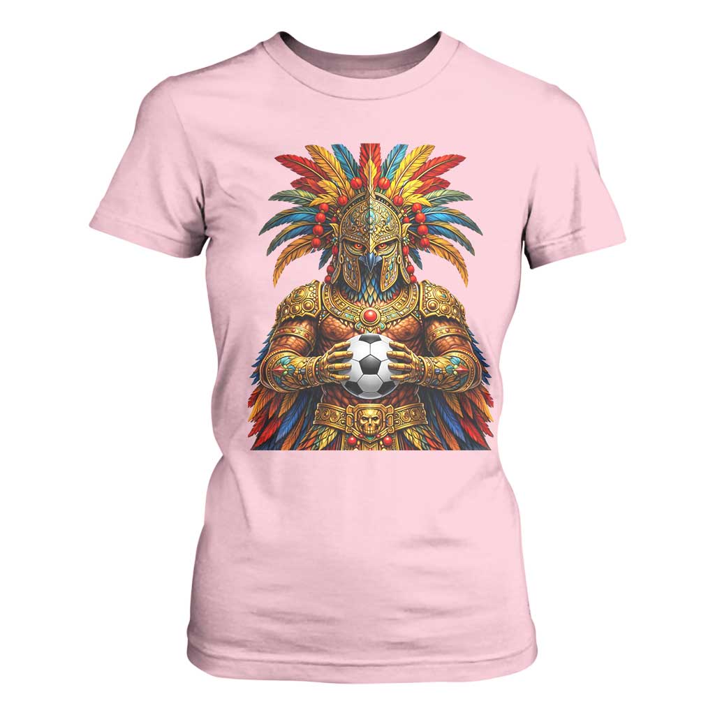 Legendary Tribal Soccer Warrior T Shirt For Women Football Lover TS12 Light Pink Print Your Wear