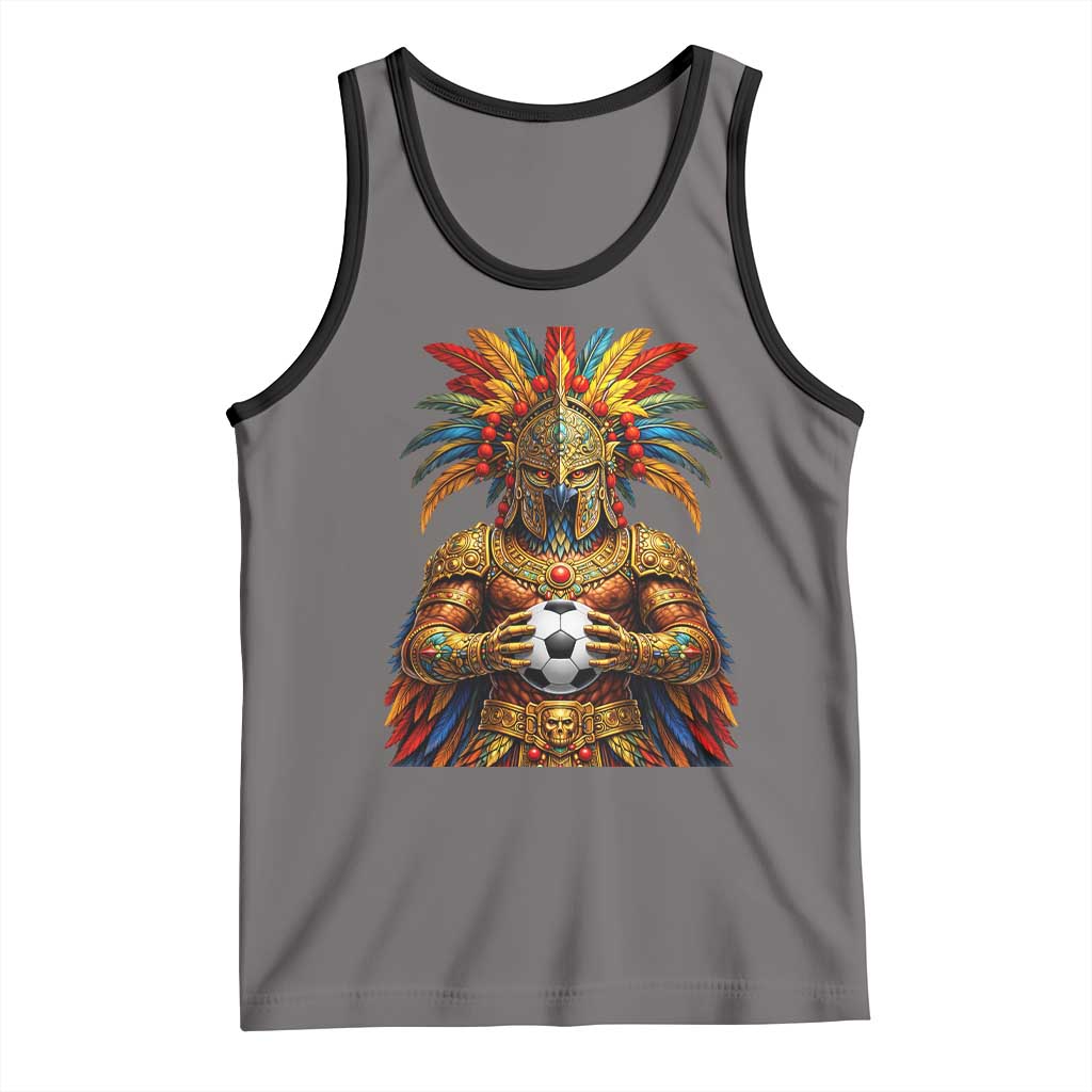 Legendary Tribal Soccer Warrior Tank Top Football Lover TS12 Deep Heather Black Print Your Wear
