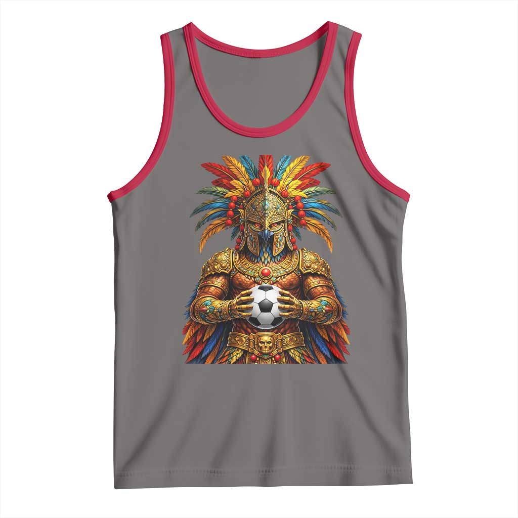 Legendary Tribal Soccer Warrior Tank Top Football Lover TS12 Deep Heather Red Print Your Wear