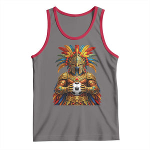 Legendary Tribal Soccer Warrior Tank Top Football Lover TS12 Deep Heather Red Print Your Wear