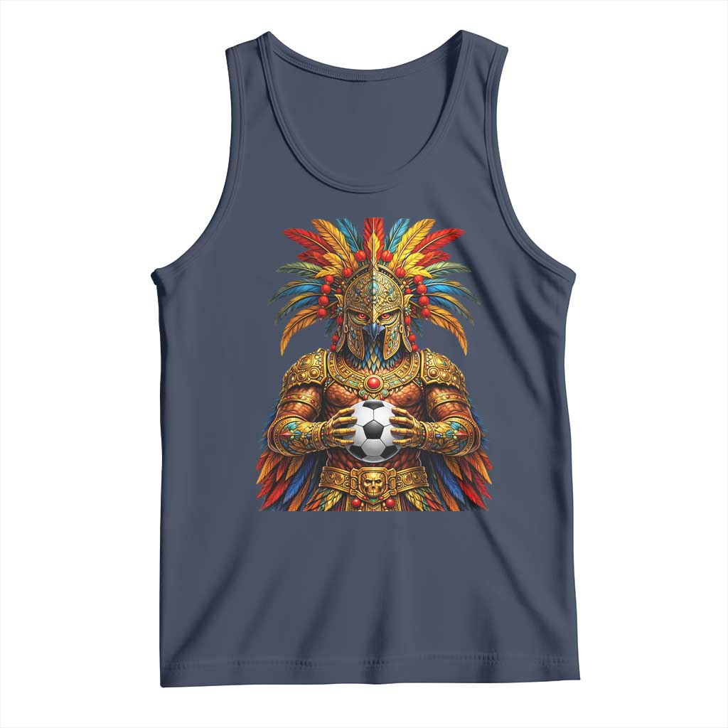 Legendary Tribal Soccer Warrior Tank Top Football Lover TS12 Navy Print Your Wear
