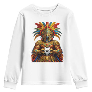Legendary Tribal Soccer Warrior Youth Sweatshirt Football Lover TS12 White Print Your Wear