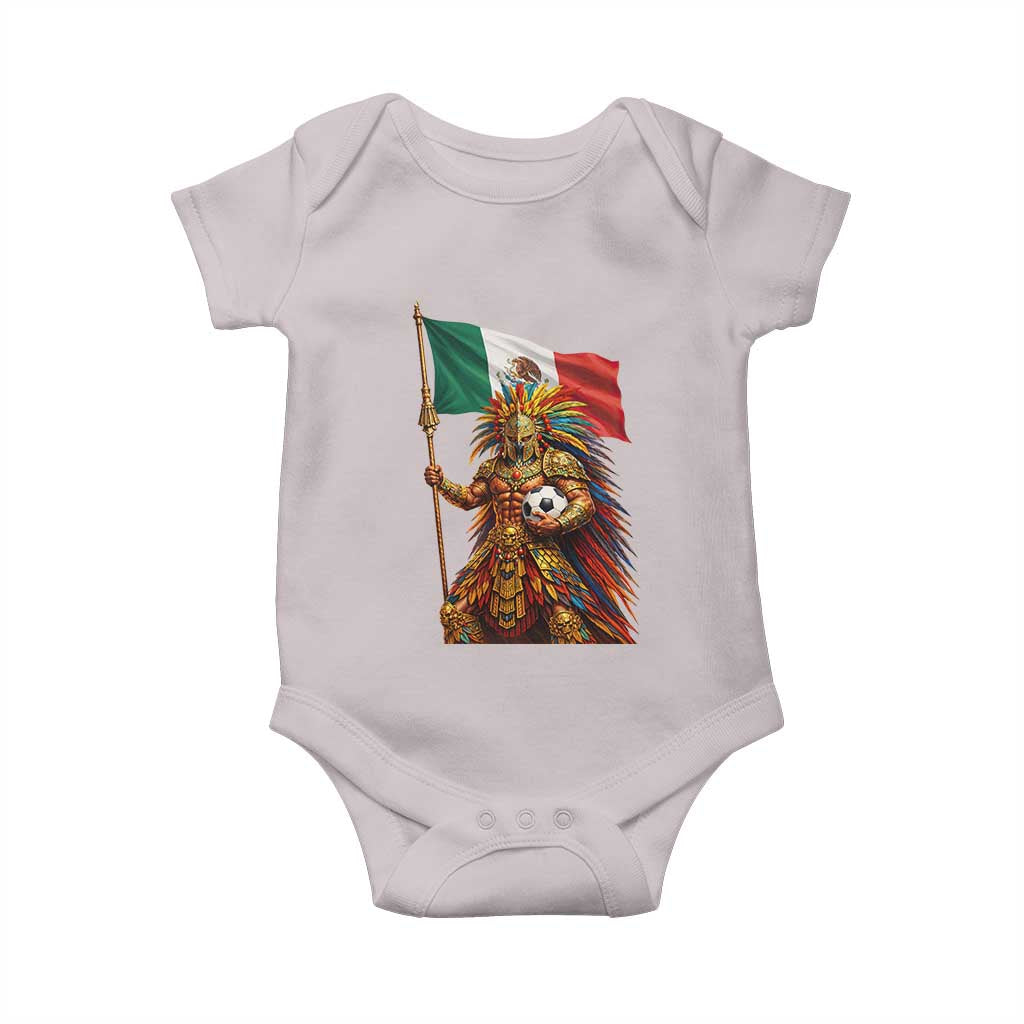 Legendary Mexican Soccer Warrior Pride Baby Onesie TS12 Ice Gray Print Your Wear