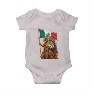Legendary Mexican Soccer Warrior Pride Baby Onesie TS12 Ice Gray Print Your Wear