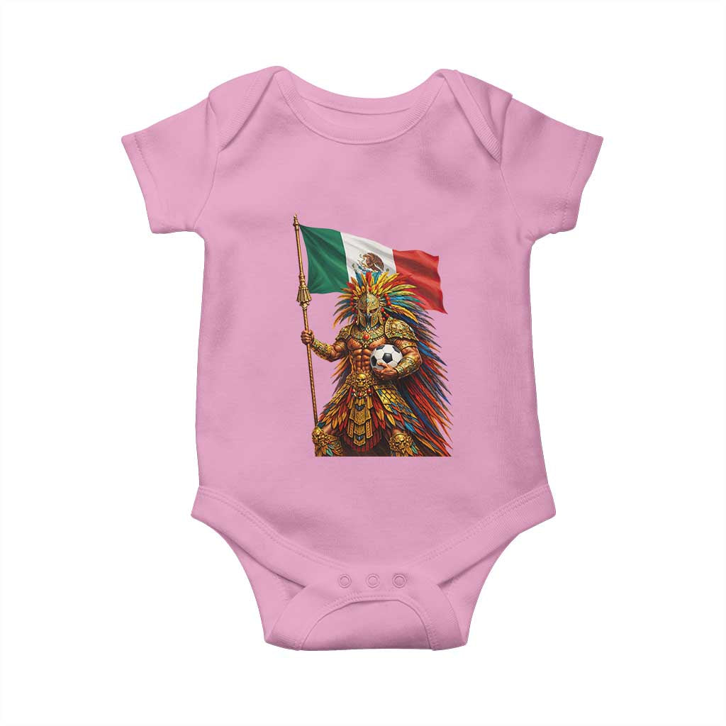 Legendary Mexican Soccer Warrior Pride Baby Onesie TS12 Light Pink Print Your Wear