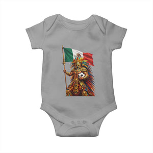 Legendary Mexican Soccer Warrior Pride Baby Onesie TS12 Sport Gray Print Your Wear