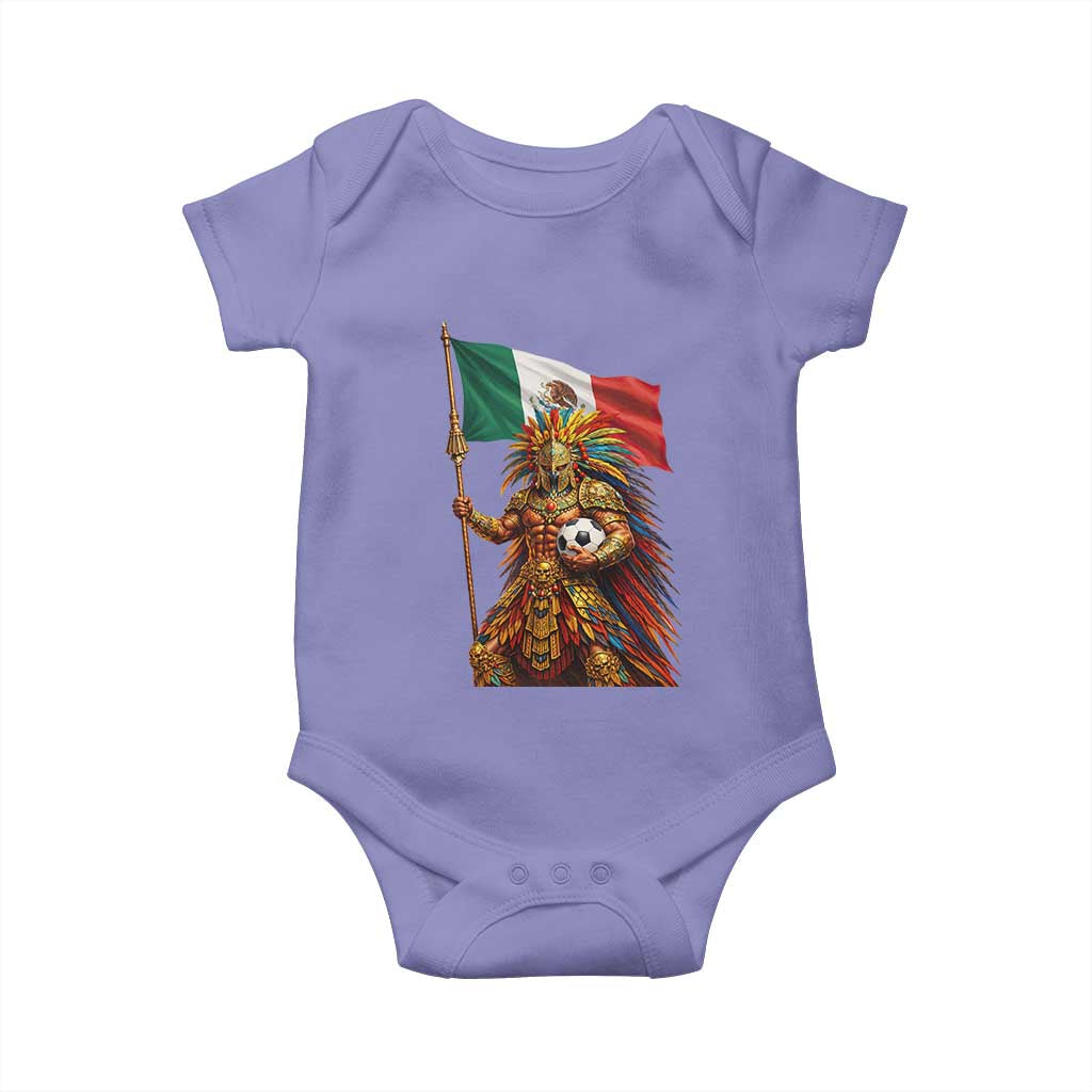 Legendary Mexican Soccer Warrior Pride Baby Onesie TS12 Violet Print Your Wear