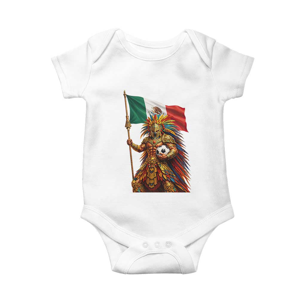 Legendary Mexican Soccer Warrior Pride Baby Onesie TS12 White Print Your Wear