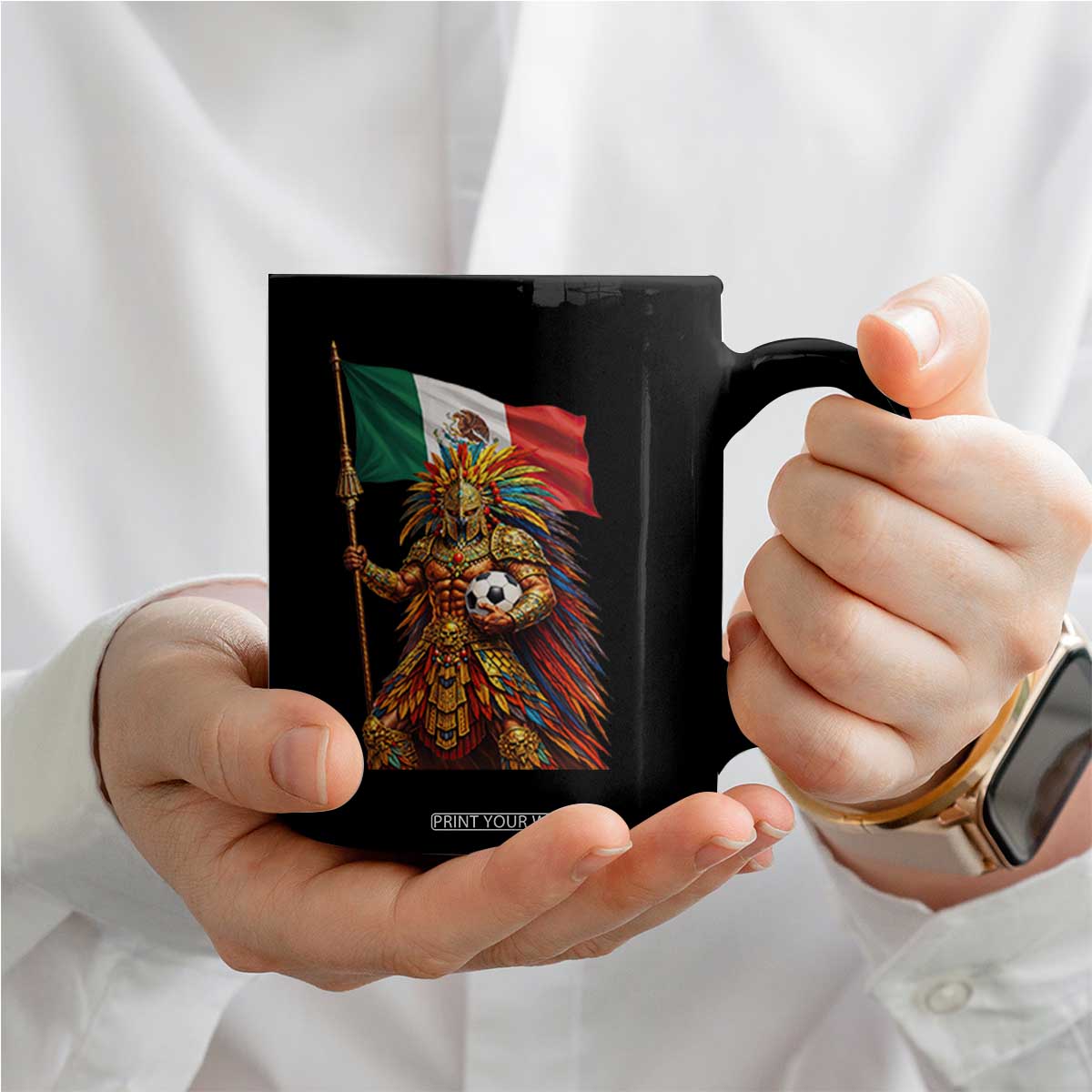 Legendary Mexican Soccer Warrior Pride Coffee Mug TS12 Print Your Wear