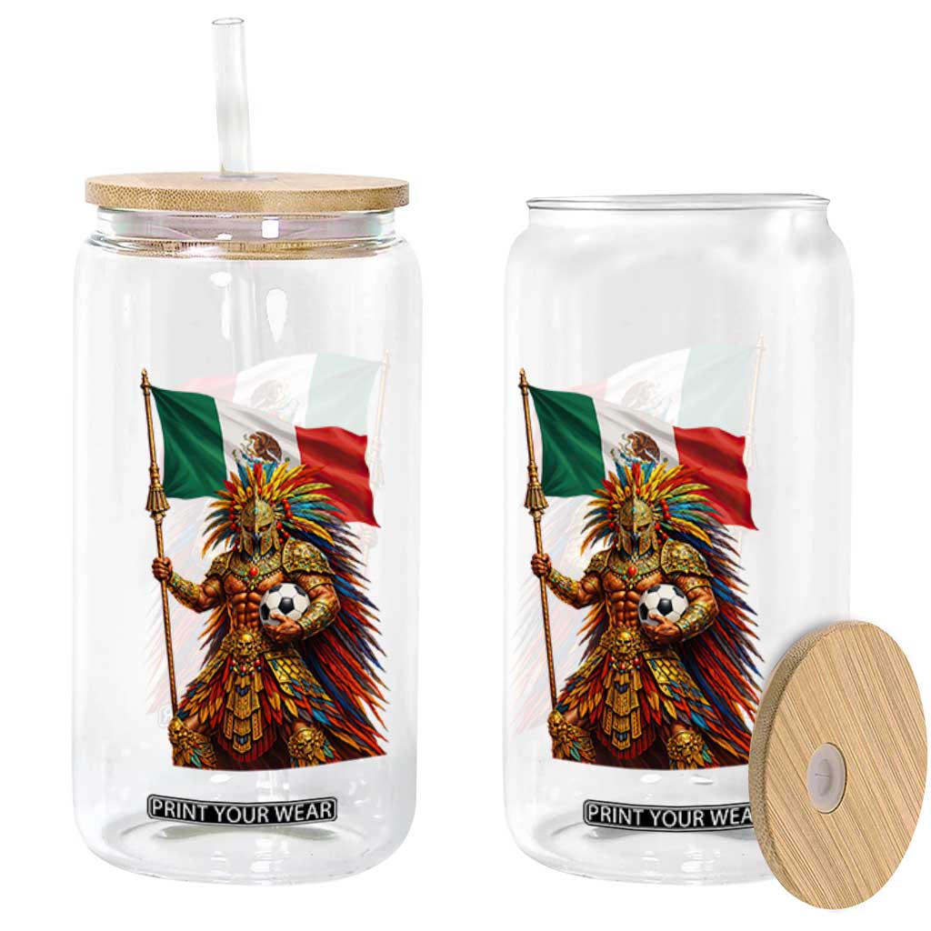 Legendary Mexican Soccer Warrior Pride Glass Can TS12 Print Your Wear