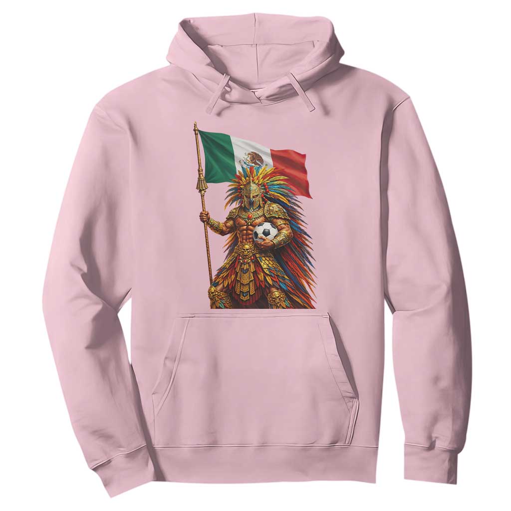 Legendary Mexican Soccer Warrior Pride Hoodie TS12 Light Pink Print Your Wear