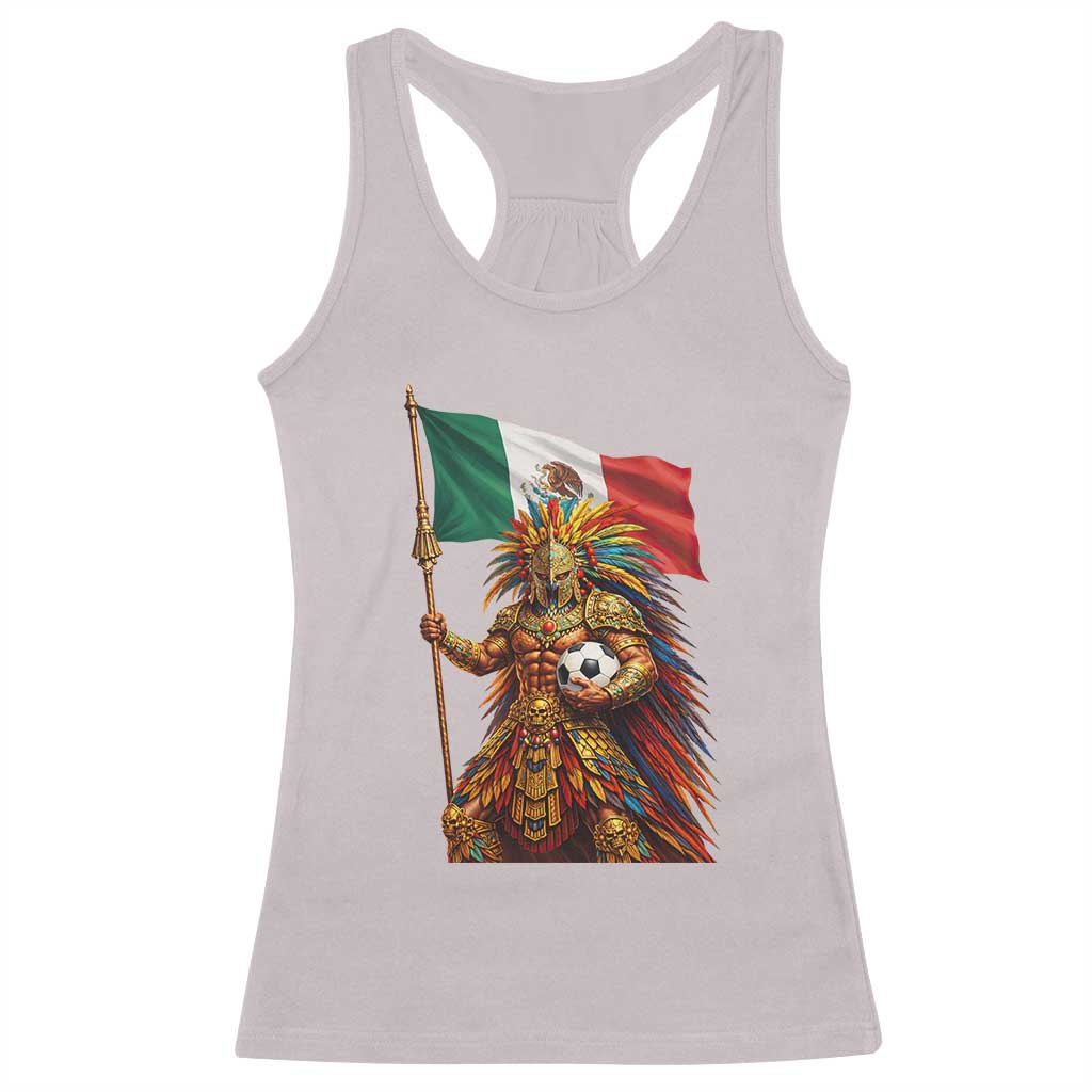 Legendary Mexican Soccer Warrior Pride Racerback Tank Top TS12 Ice Gray Print Your Wear